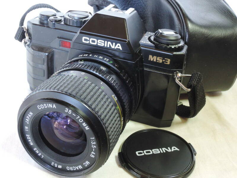 コシナ／COSINA MS-3＋ COSINA 35-70MM f3.5-4.8 MC MACRO (Kマウント) レンズキャップ/ストラップ/ケース付