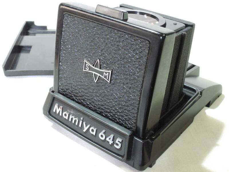 良品 マミヤ ウエストレベルファインダー キャップ付／Waist-level Finder for Mamiya M645/1000S w. Bottom Cap