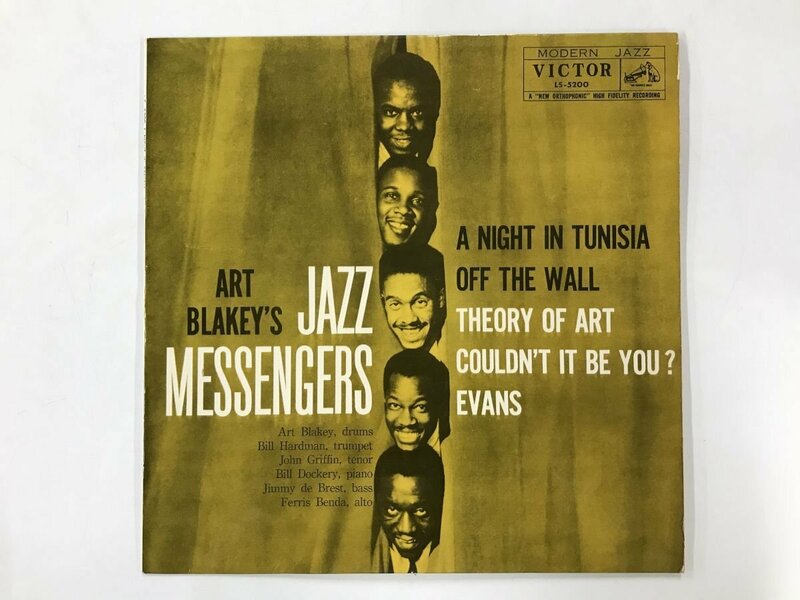 LP / ART BLAKEY AND THE JAZZ MESSENGERS / A NIGHT IN TUNISIA / ペラジャケ [8943RR]