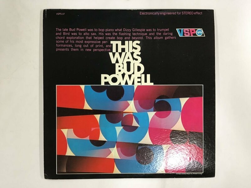 LP / BUD POWELL / THIS WAS BUD POWELL / US盤 [9251RR]