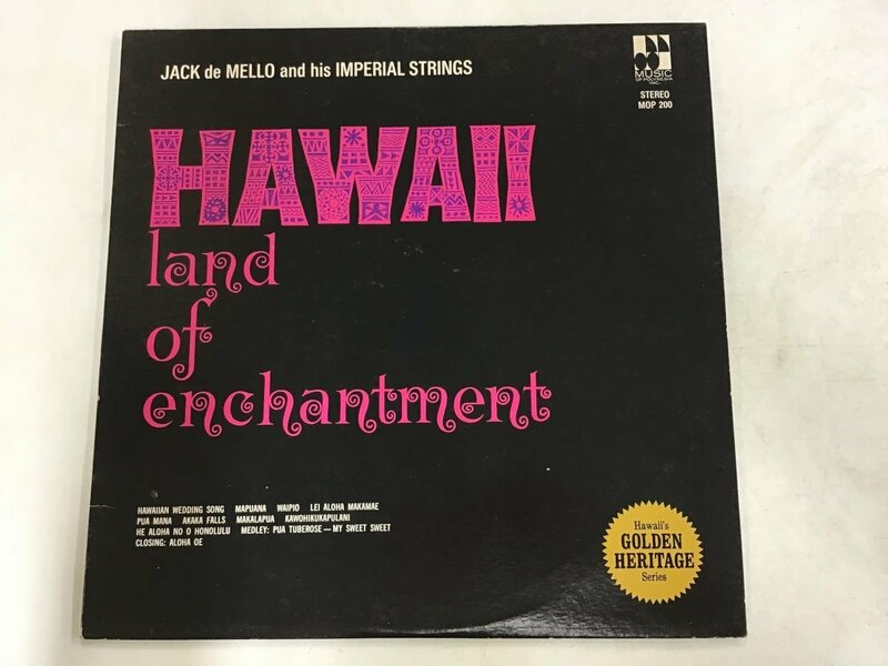 LP / JACK DE MELLO / HAWAII LAND OF ENCHANTMENT / ハワイ盤 [9045RR]