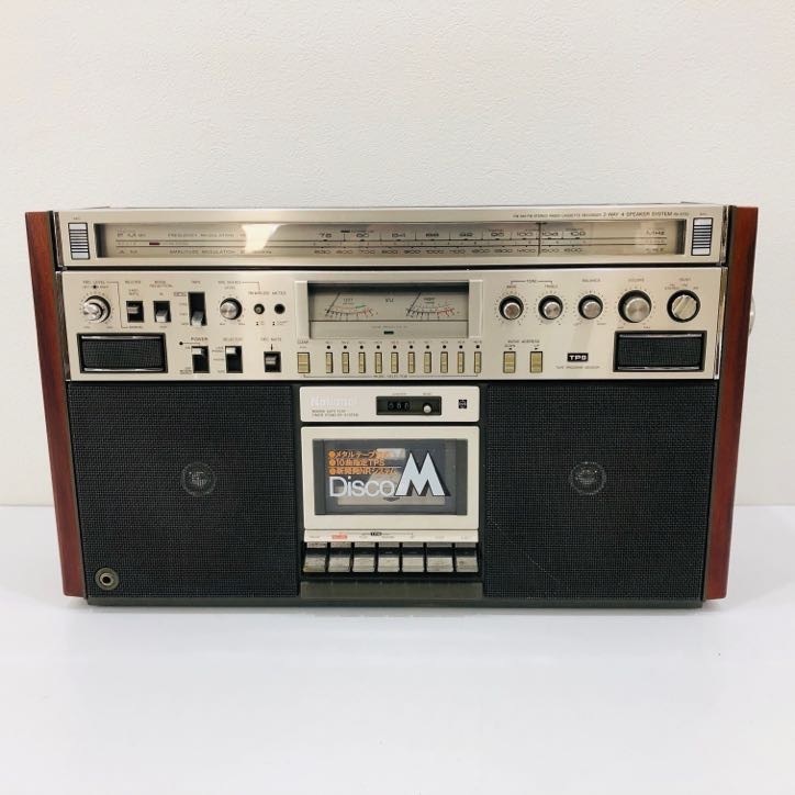 ●ナショナル RX-5700 カセットデッキ National ステレオ ラジカセ 昭和レトロ オーディオ 音響機器 インテリア ヴィンテージ 置物 B956