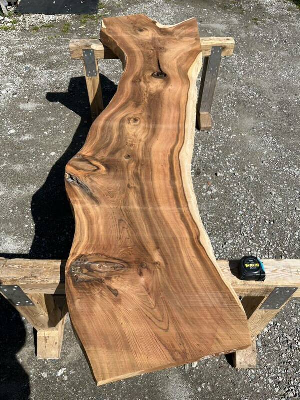杉 ② 樹齢約800年　御神木　無垢 一枚板2.2m 希少　カウンター テーブル　レジン　看板　ベンチ　シェルフ　リバーテーブル　ディスプレイ