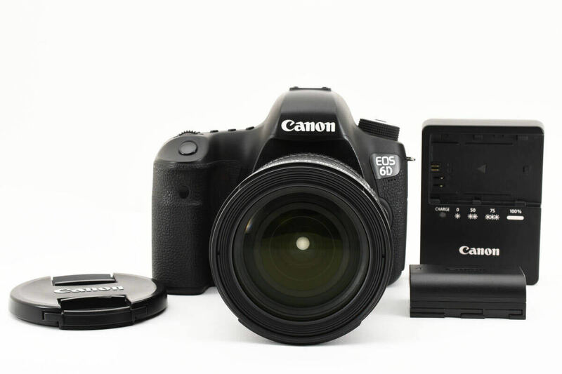【並品】 CANON キヤノン EOS 6D デジタル一眼カメラ EF24-70mm f4 L IS USM 標準ズームレンズ 【動作確認済み】 #1374