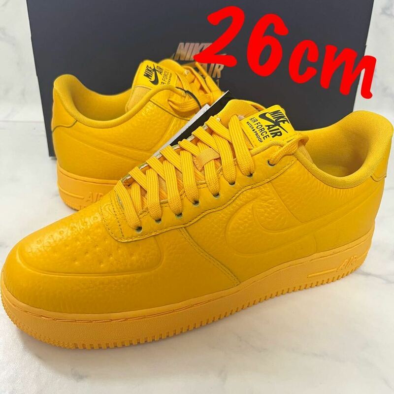 ★送料無料★【新品】Nike Air Force 1 '07 Pro-Tech WP ナイキ エアフォースプロテック ユニバーシティゴールド イエロー 26cm 黄色