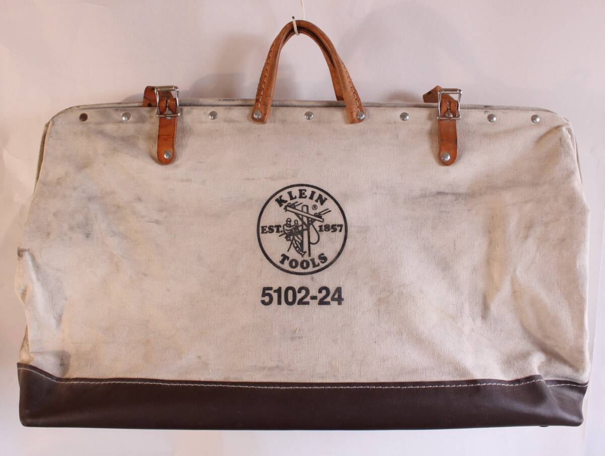 【ゆうパック 送料無料】■ KLEIN TOOLS 5102-24 ツールバッグ 使用感有 クラインツール キャンバスバック 工具箱 