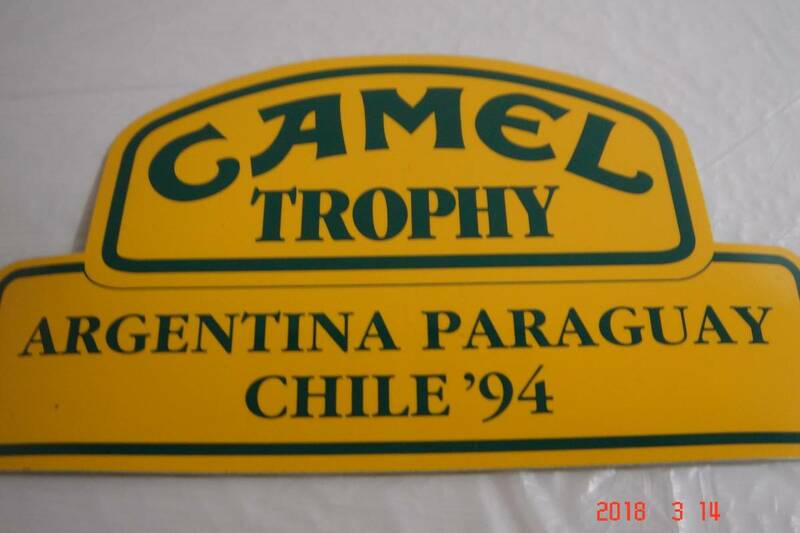 CAMEL TROPHY’９４ アルゼンチン・パラグアイ・チリ（ レース）ステッカー2枚 ランドローバー