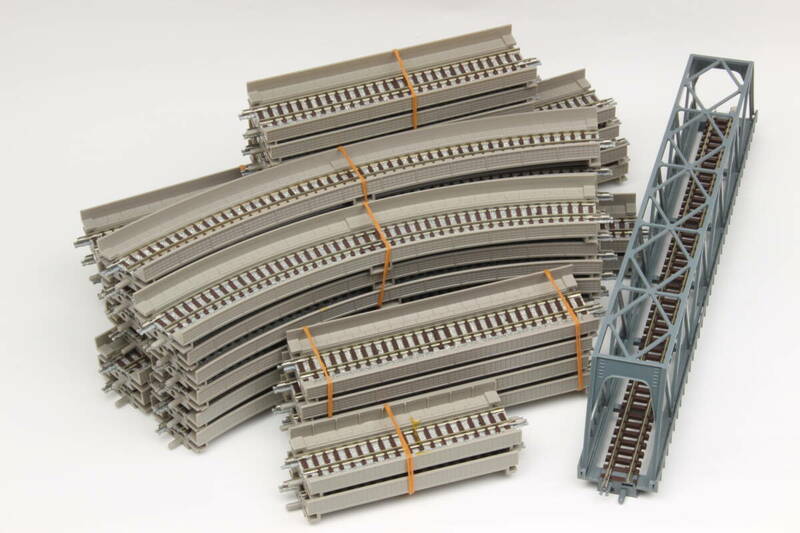 TOMIX ファントラックレール 線路 ストレート・カーブレール 高架 トラス鉄橋 29本まとめて大量
