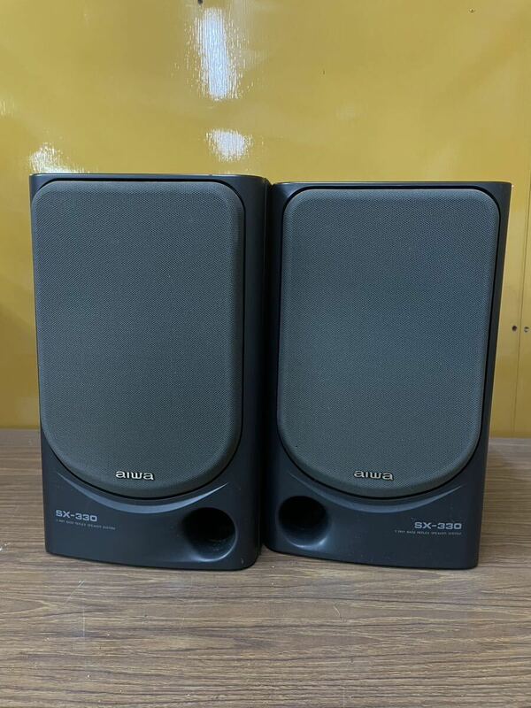 D9) aiwa SX-330 動作未確認 高さ×幅×奥行き…約30.3×18.2×21㎝