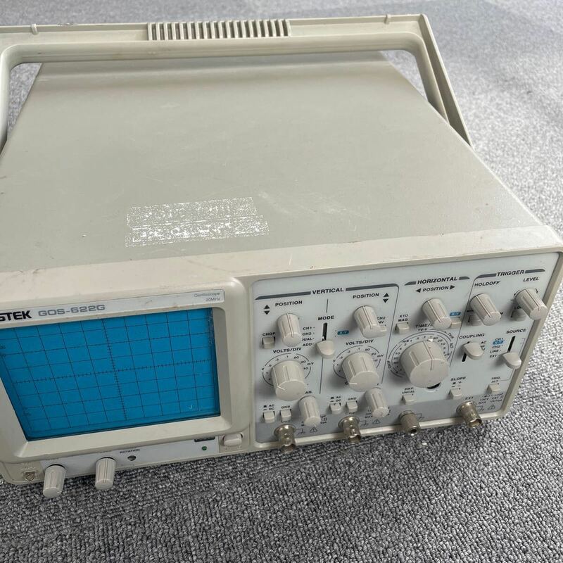 オシロスコープ GOS-622G GW INSTEK OSCILLOSCOPE 20MHz 通電済み　保証なし