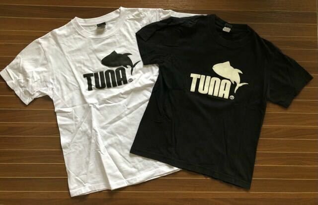 TUNA 半袖Tシャツ 白　黒