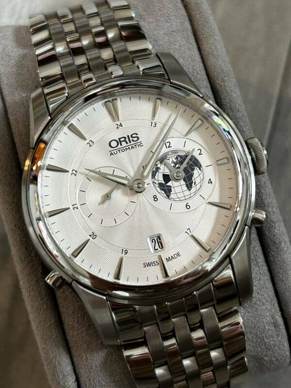 極美品　ORIS オリス　アートリエ グリニッジ リミテッドエディション 世界限定1000本 メンズ腕時計 自動巻き　稼働中　箱、ギャラ付き