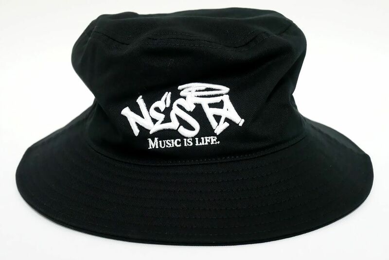 新品正規 ネスタ NESTA BRAND グラフィティ刺繍バケットハット 黒 242NB8706 帽子 ハット