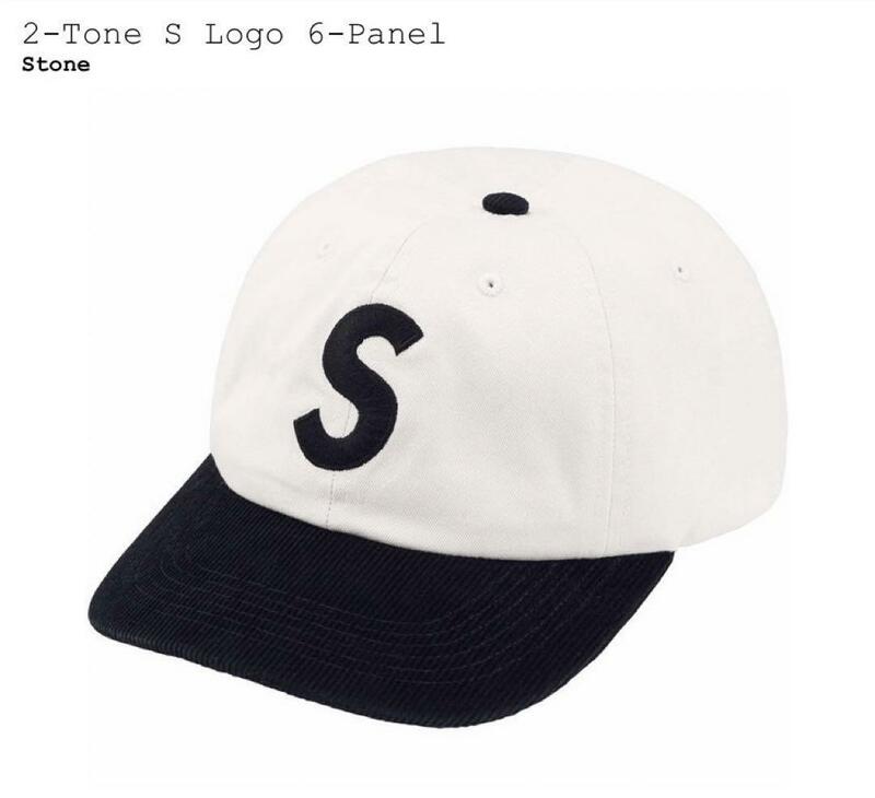 24SS Supreme 2-Tone S Logo 6-Panel Stone 新品 シュプリーム Sロゴ 6パネル キャップ Cap ストーン P217