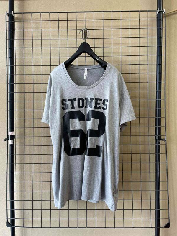 【glamb/グラム】STONES 62 Print T-Shirt size4 GRAY 両面プリント Tシャツ TEE カットソー グレー