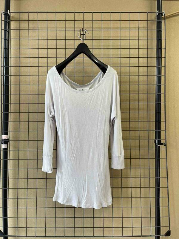 MADE IN ITALY【Maison Martin Margiela 4/メゾンマルタンマルジェラ4】女性のためのワードローブ Silk×Rayon Cutsew カットソー Tシャツ