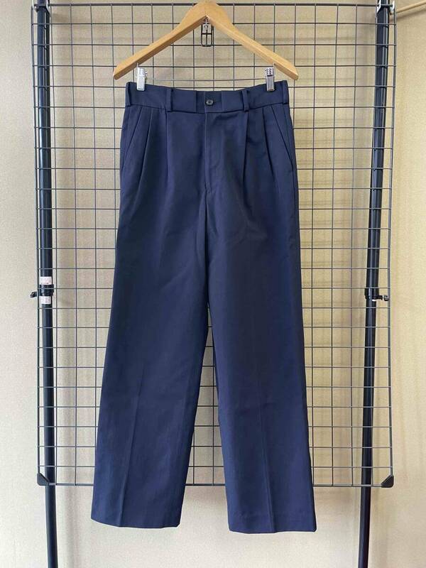 美品【MARKAWARE/マーカウェア】Wool Gaba Tuck Trouser size1 MADE IN JAPAN ウール ギャバ タック トラウザー スラックス パンツ marka
