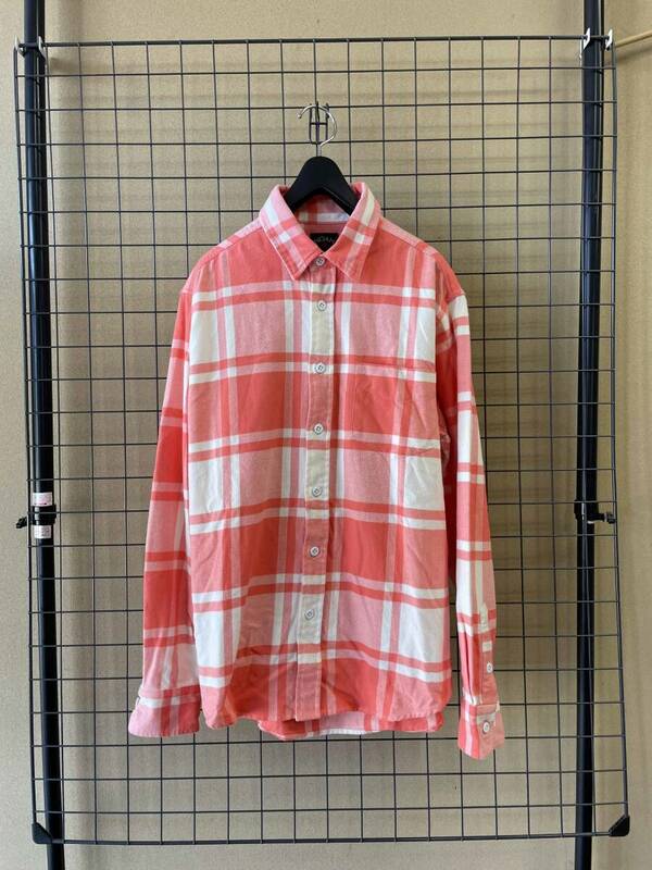 美品【NOAH/ノア】Cotton Flannel Check Shirt sizeM MADE IN PORTUGAL コットン製 フランネル チェックシャツ ポルトガル製 ベイクルーズ
