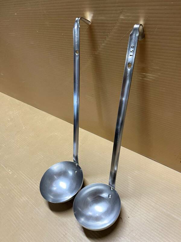 K-120★MARUTAMA★マルタマ 18-8 STAINLESS 180㏄/150㏄ レードル お玉 ２点セット　中古品