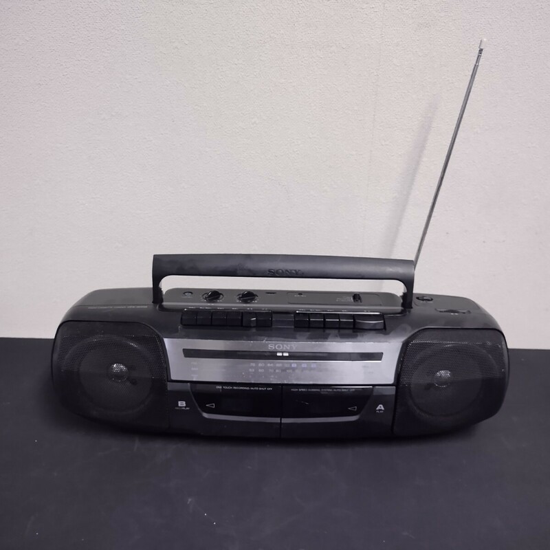 NR1231 SONY ラジカセ CFS-W338 99年製 ソニー レトロ ラジオ カセット コードなし 動作未確認