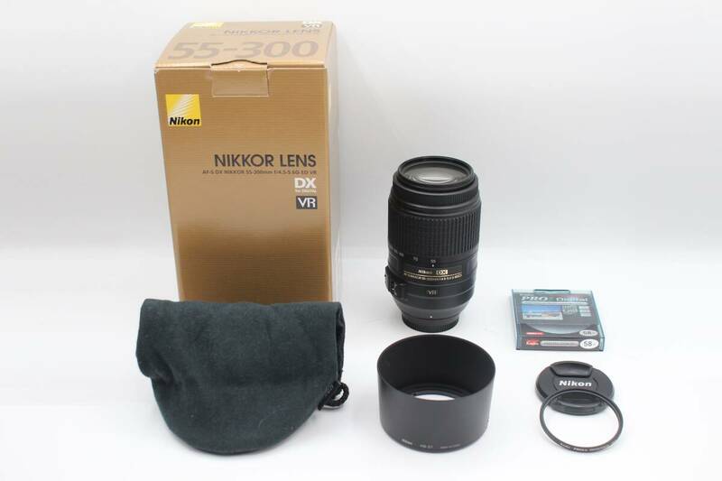 新品級◆Nikon ニコン AF-S DX NIKKOR 55-300mm F4.5-5.6G ED VR◆0411