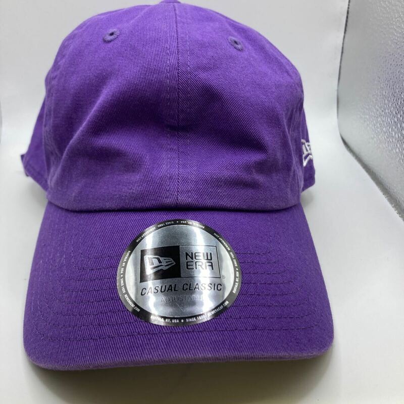 △【T-69】NEW ERA ニューエラ CASUAL CLASSIC　ADJUSTABLE　パープル　コットン　キャップ 帽子