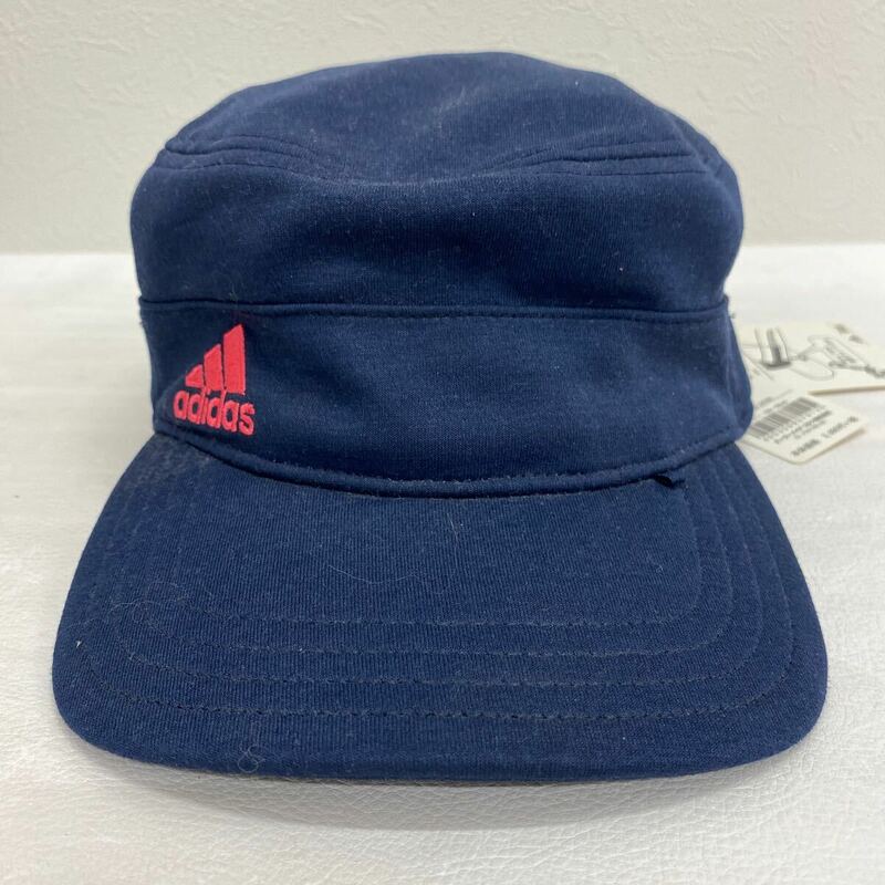 △【T-62】adidas アディダス　ゴルフキャップ テーラーメイドゴルフ　JKF95 ナイロン ロゴ刺繍　ADJUSTABLE　ネイビー 帽子