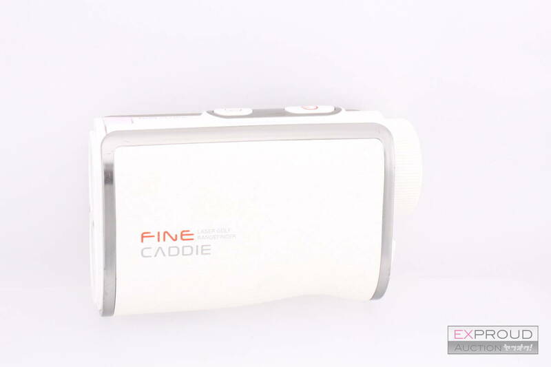 良品★R01 FineCaddie ファインキャディ J300 ゴルフ レーザー距離計 充電式 IPX4防水 距離測定器 ホワイト 約6.5×10.5×4cm 動作確認済み