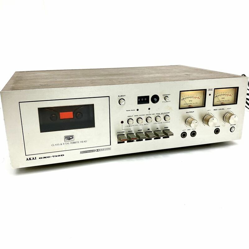 AKAI アカイ GXC-710D カセットデッキ オーディオ 音響機器 通電確認済 alp岩0416