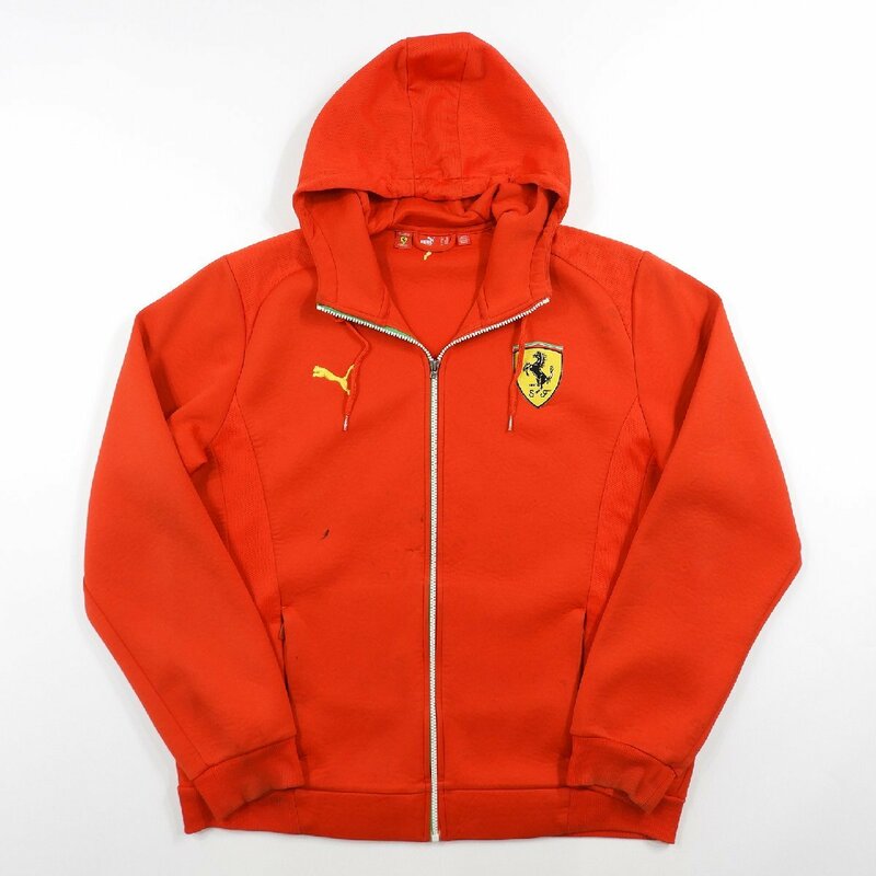 Puma プーマ ジップパーカー フェラーリ size XL #18509 アメカジ コラボ スエットパーカー