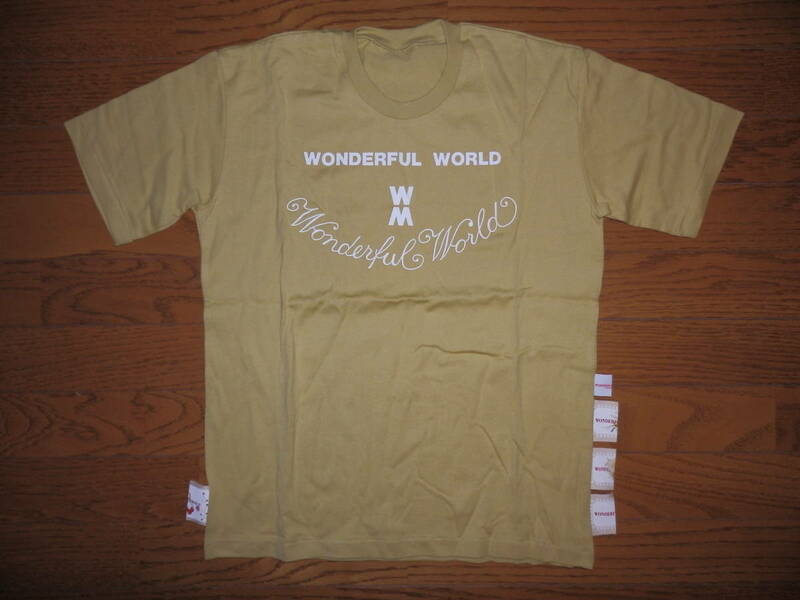 USED品★WONDERFUL WORLD KANEKO ISAO 半袖カットソー マスタードイエロー