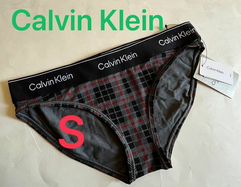 【送料無料】106 新品★Calvin Klein カルバンクライン ビキニ ショーツ S（日本サイズS～M位）チェック柄 1