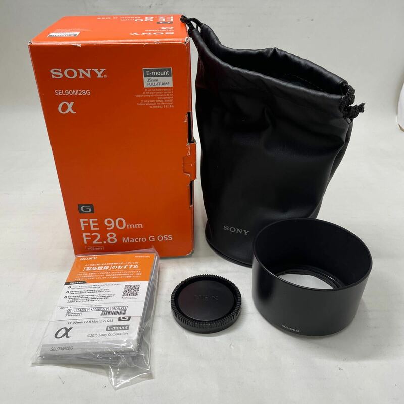 現状品/返品不可　レンズフード、箱など　SONY ALC-SH138、ソニー FE 90mm F2.8 #i37399 j8