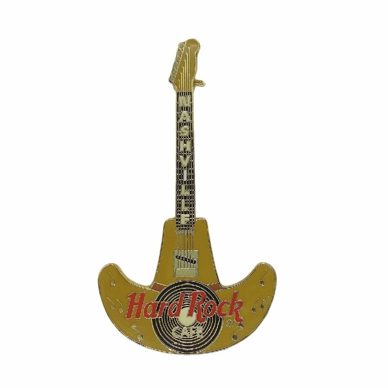 Hard Rock CAFE ハット型ギター ブローチ ハードロックカフェ NASHVILLE リミテッドエディション ピンバッジ ピンバッチ アクセサリー