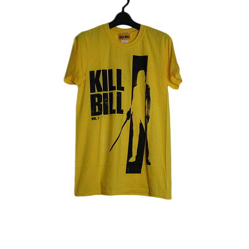 新品 tシャツ 映画 キルビル プリントTシャツ GILDAN 黄色 イエロー メンズ Sサイズ 半袖 ティーシャツ KILL BILL