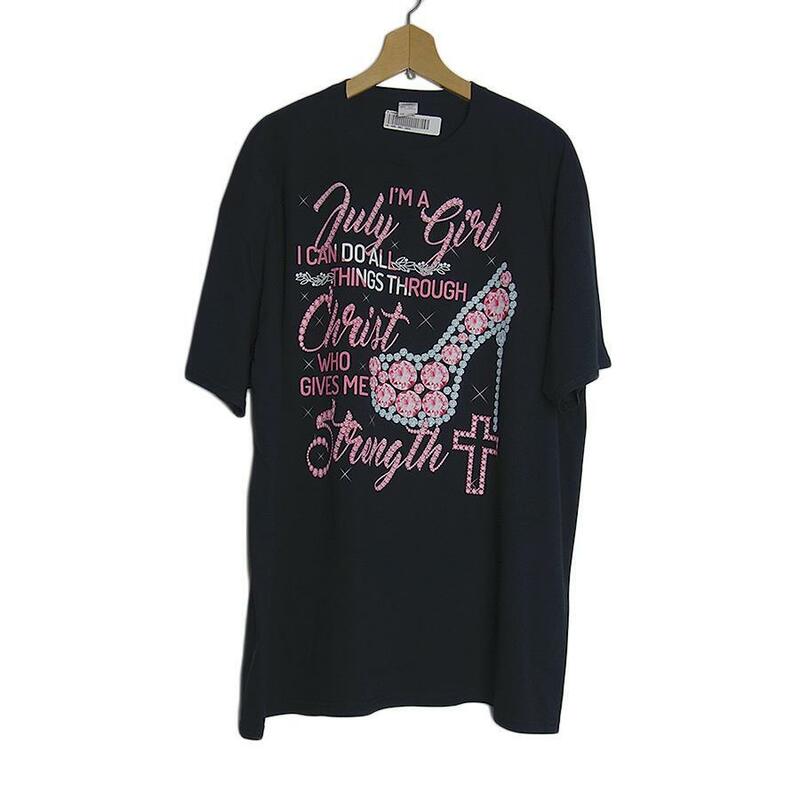 新品 tシャツ FRUIT OF THE LOOM ハイヒールと十字架 プリントTシャツ 黒色 半袖 メンズ 大きいサイズ 2XL 女性にもオススメ