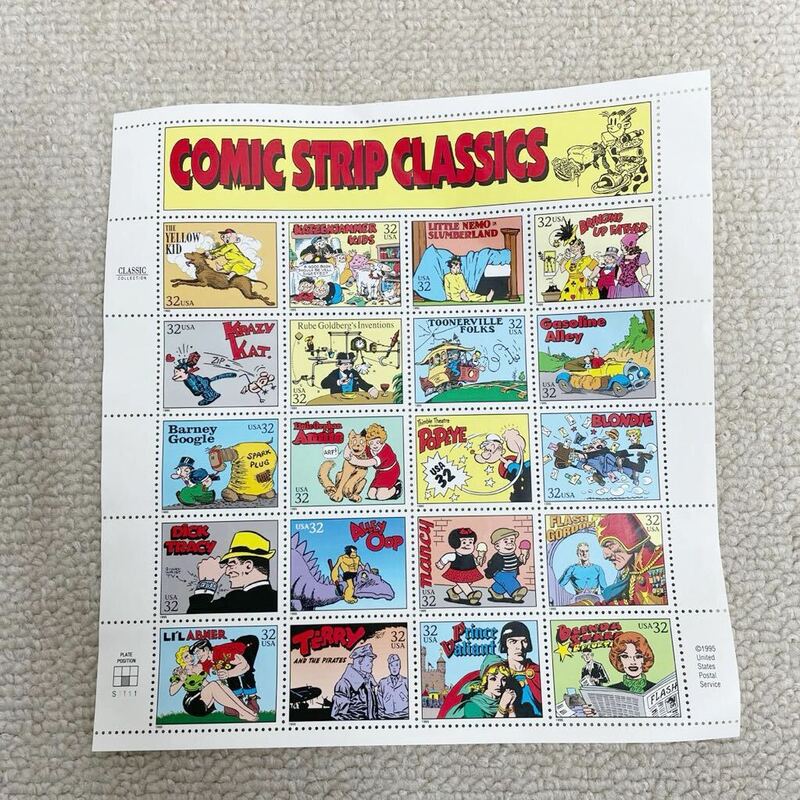 COMIC STRIP CLASSIC アメリカ 記念切手 漫画 コミック 未使用品