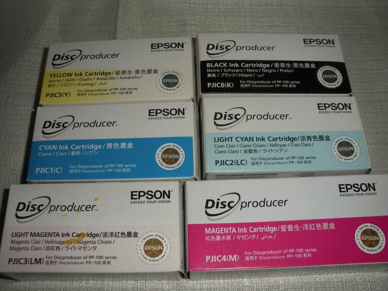 EPSON Disc Producer インクカートリッジ6色セット　PJCIC