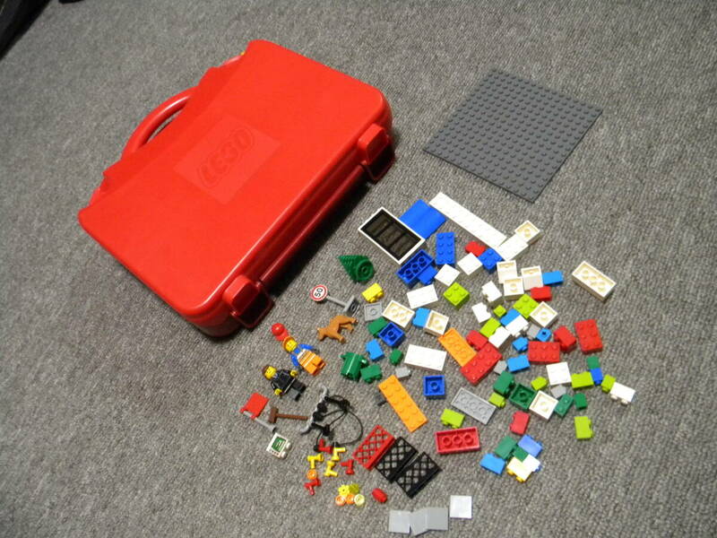 ★レア★レゴ LEGO★赤のケース付き レゴブロック★持ち運びに便利