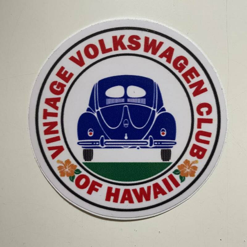 ISLAND VEE DUB アイランド ビー ダブ VW ビートル 空冷 タイプ1 ステッカー VINTAGE VOLKS WAGEN CLUB OF HAWAII MOONEYES ⑤