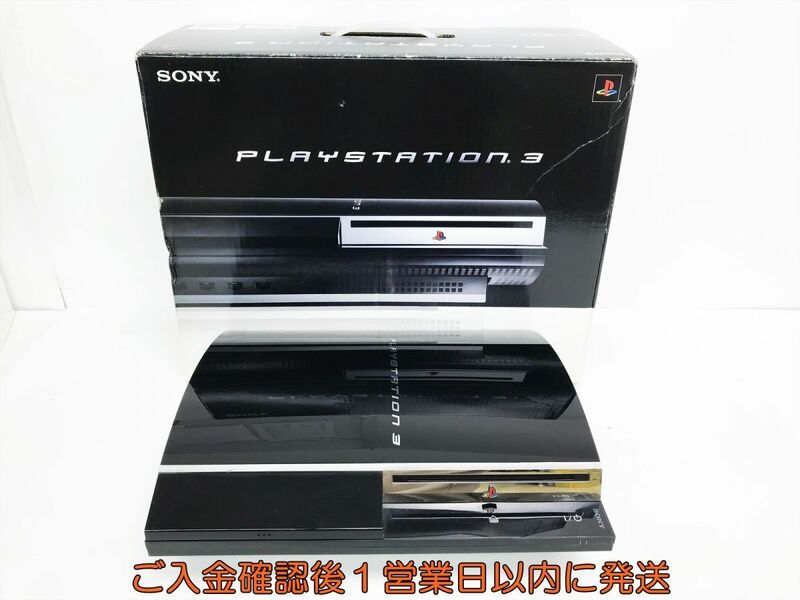 【1円】PS3 本体/箱 セット 60GB ブラック SONY PlayStation3 CECHA00 初期化済 未検品ジャンク プレステ3 K09-759os/G4