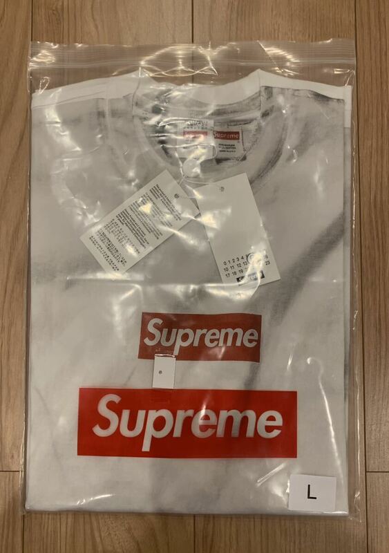 新品 Supreme x MM6 Maison Margiela Box Logo Tee White L シュプリーム メゾン マルジェラ ボックス ロゴ Tシャツ ホワイト