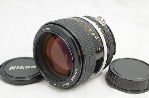★希少！美品★ニコン Nikon Ai改 New Nikkor 85mm F1.8 大口径 高級 単焦点レンズ Fマウント/#2972