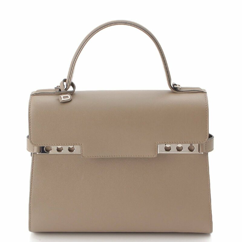 【デルヴォー】Delvaux　タンペートMM サプルカーフ 2way ハンドバッグ AA0368 AAX082 DPA グレージュ 【中古】【正規品保証】192965