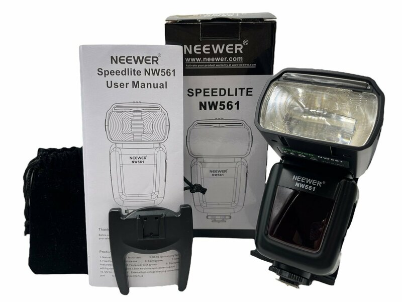 極美品 neewer ニューワー speedlite nw561 スピードライト ストロボ 照明 カメラ アクセサリー デジタル一眼レフ対応 本体