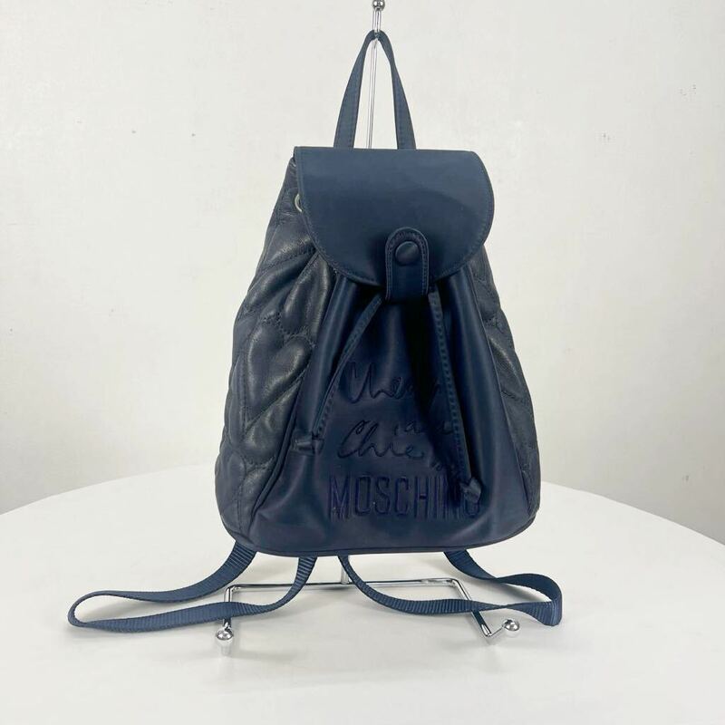 vintage MOSCHINO ヴィンテージ　モスキーノ　ハートキルティング　リュック　バックパック　鞄