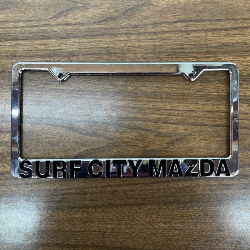SURF CITY MAZDA アメリカ ショップ USナンバーフレーム 1枚 米国 USA アメ車 アメリカンアンティーク ビンテージ