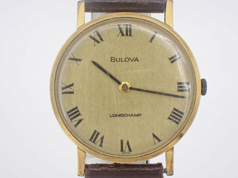 BULOVA ブローバ LONGCHAMP ロングチャンプ 腕時計 手巻き メンズ 稼働品