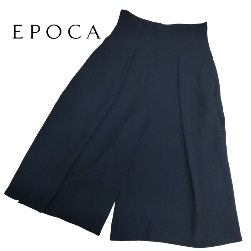 エポカ / EPOCA レディース ワイド ガウチョ スカートパンツ 40サイズ ネイビー 日本製 I-3861 