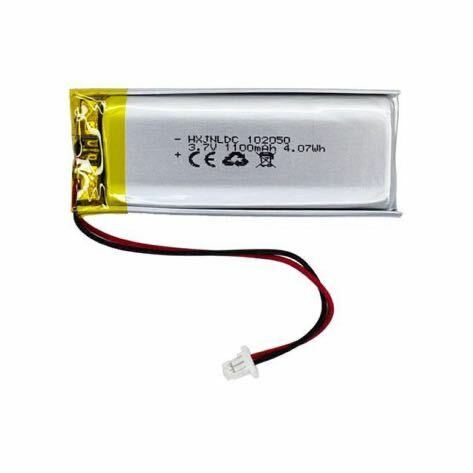 DC 3.7V 1100mAh 102050充電可能リチウムポリマー電池はDIY 3.7-5 V電子製品に適しており、2線電池とLEDランプを内蔵している